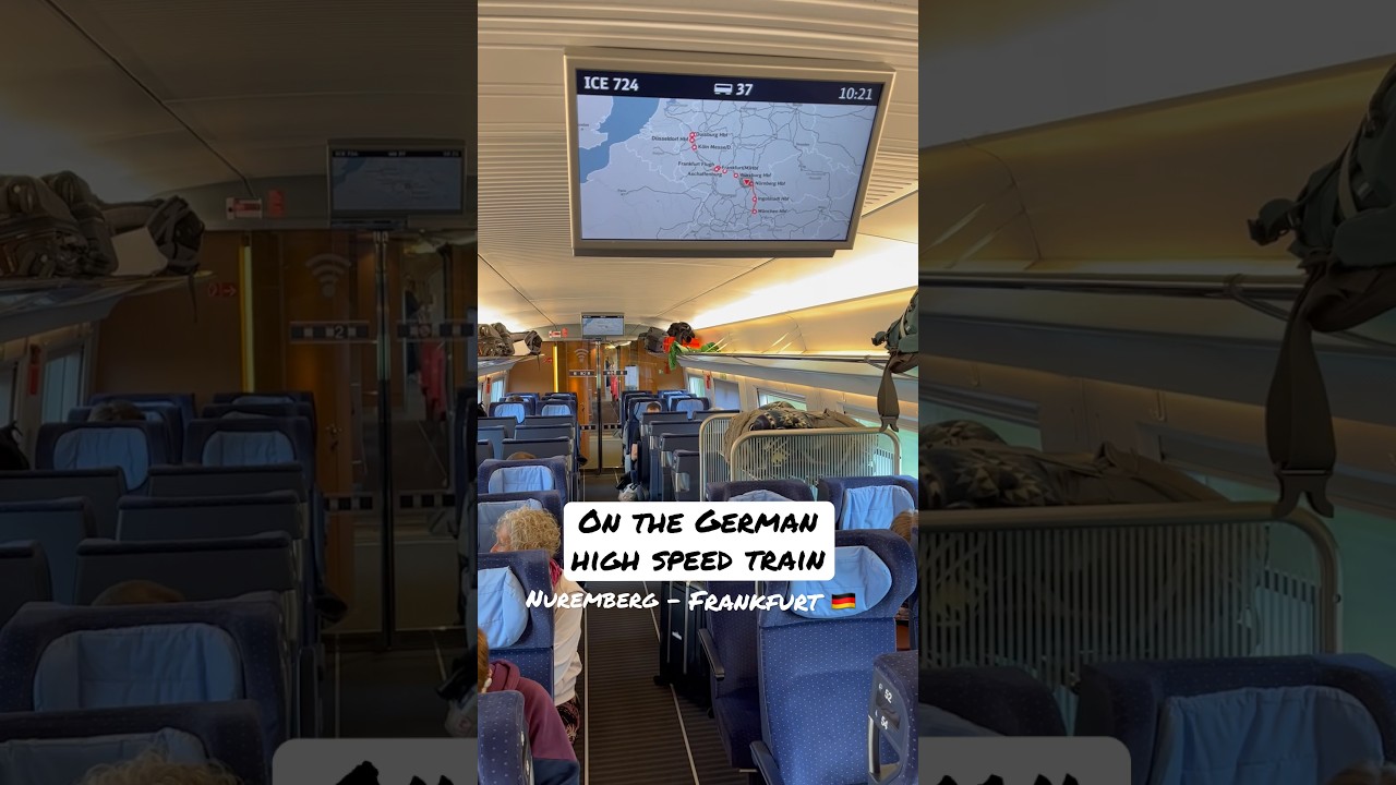 German High Speed ICE Train 🇩🇪🚅