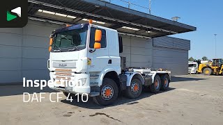 DAF CF 410 8X4 Full Steel Manual Gearbox HYVA 22t Hook Big-Axle Euro hook lift truck | Image 4 - Autoline