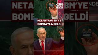 Netanyahu'dan BM'ye Bombalı Tehdit Mi? Netanyahu, BM'ye Bombayla Geldi!