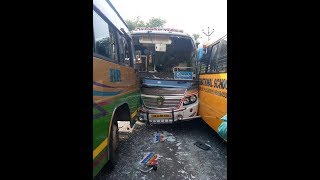 Salem to Dharmapuri Rainbow bus accident on 05/06/2019 | Shocking BUS Crash Compilation | Cam video