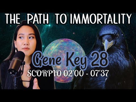 SCORPIO DESTINY✨GENE KEY 28 // GATE 28 HUMAN DESIGN