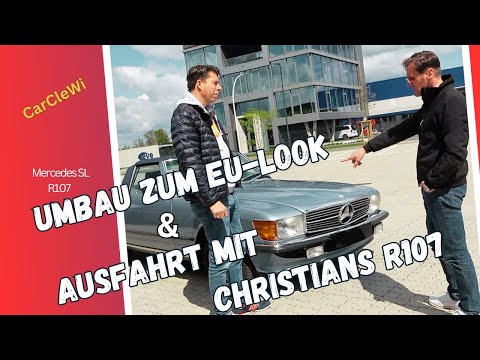 Mercedes SL R107: Umbau zum EU-Look & Ausfahrt/Vergleich mit Christians R107 (Driving Video)
