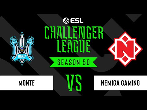 LIVE: Monte vs Nemiga Gaming - ESL Challenger League - Season 50 EU