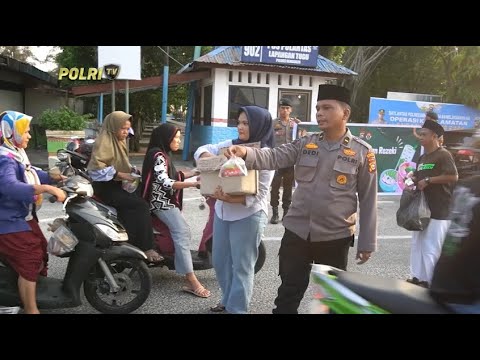 POLRES BENGKALIS BERBAGI BINGKISAN BUKA PUASA