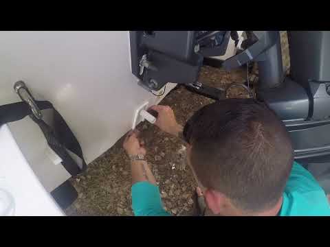 Live Bait well pump install on a Skiff