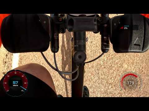 Cycling Sprint! (max speed -58 km/h, max heart rate-188 bpm)