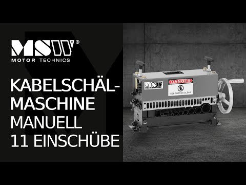 Video - Kabelschälmaschine - manuell - 11 Einschübe