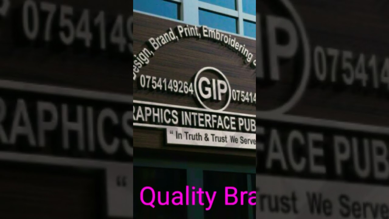 We Do Graphics Designing, Branding ,Printing Embroidering ,ICT/ Computer Services.call +256754149264