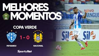 SAPATADA DE FORA DA ÁREA - Paysandu 1x0 Nacional - Melhores Momentos - Copa Verde