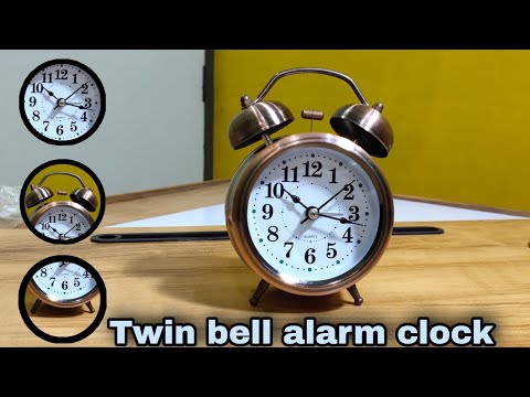 Round golden copper table alarm clock (small and big)