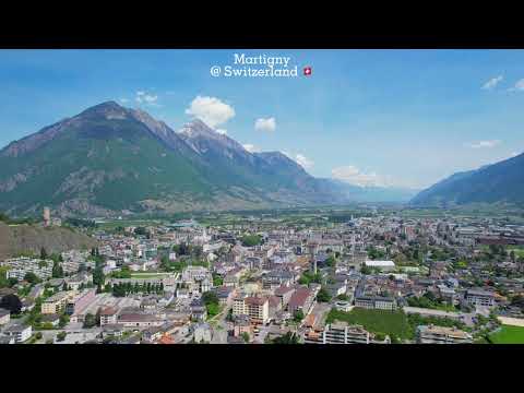 Martigny - Switzerland (4K drone footage)