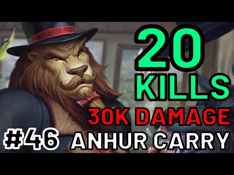 20 KILLS 30K DAMAGE Anhur Carry Gameplay - Smite Conquest Victory #46