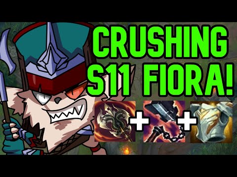Destroying This 1.5 Million Mastery Fiora As S11 Kled!