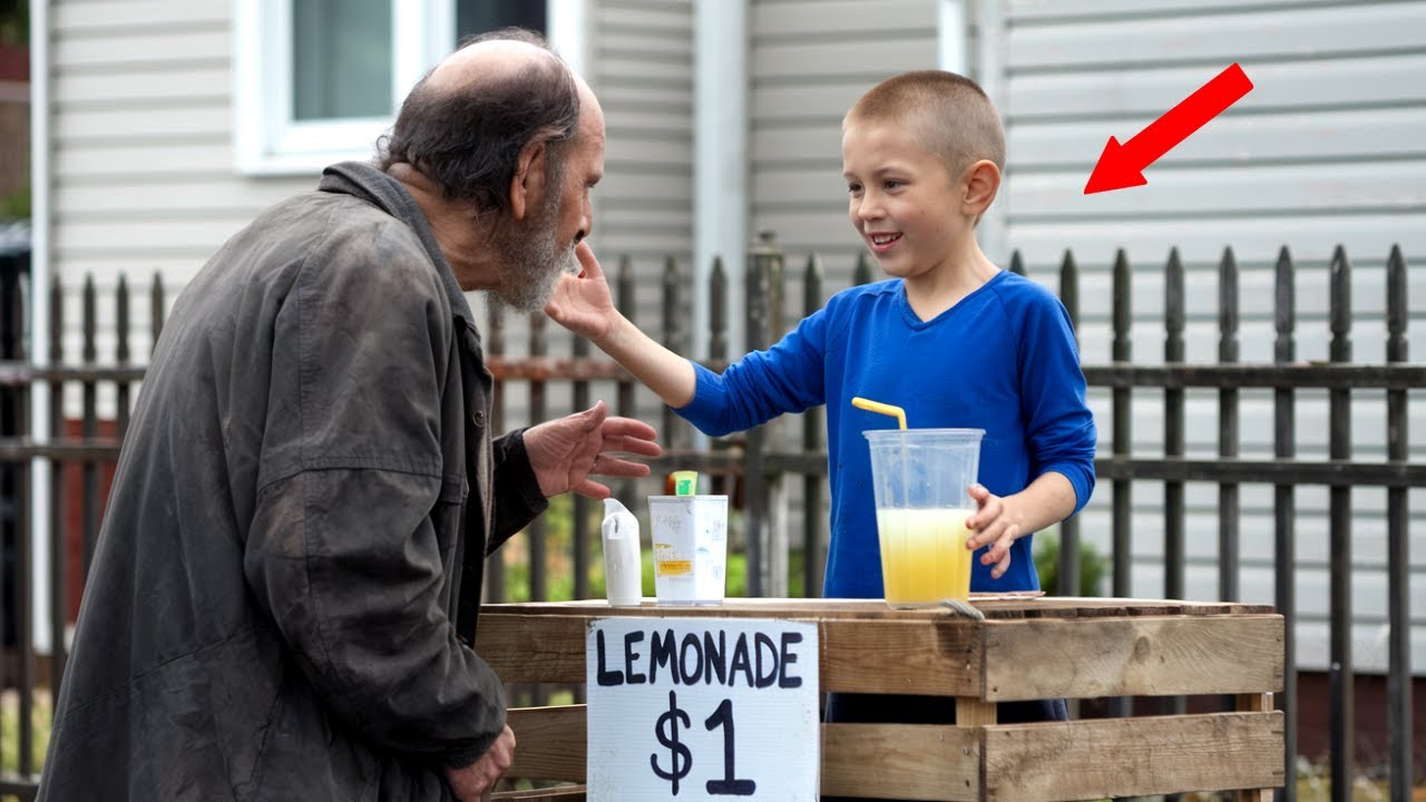Undercover Billionaire Buys Lemonade At Poor Boy's Stand, Returns The Next Day To Surprise Him