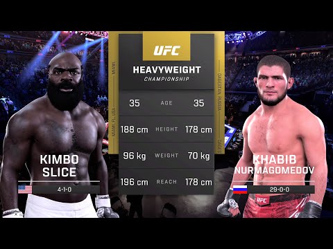 Kimbo Slice vs Khabib Nurmagomedov Full Fight - UFC 5 Fight Night