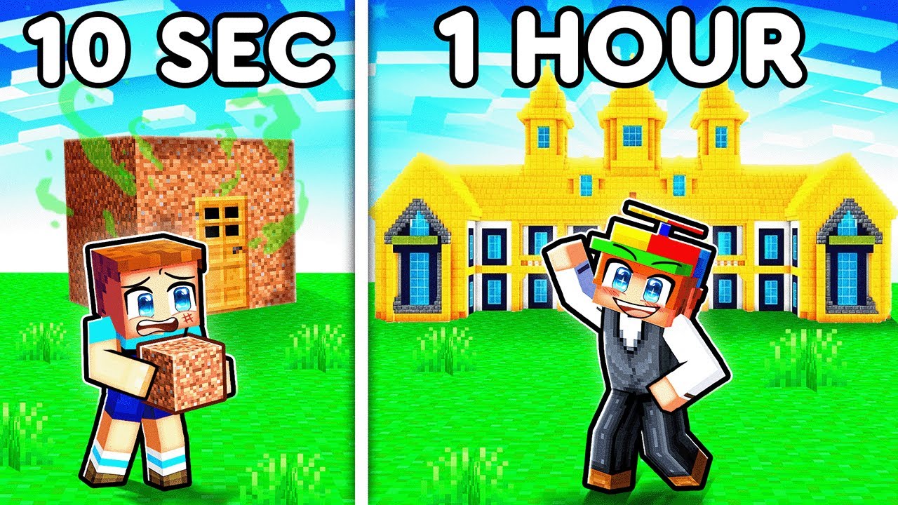 10 Seconds vs 1 Hour HOTEL Build Battle!