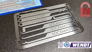 NEW Lockmaster Credit Card Pick Set - A Lock Noob, Tallan Pick and Wendt Collaboration