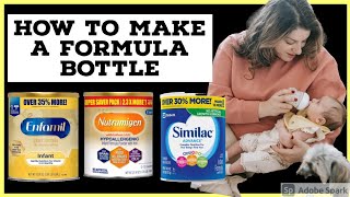 How to Prepare a BABY BOTTLE with FORMULA | Similac, Enfamil, Nutramigen & More
