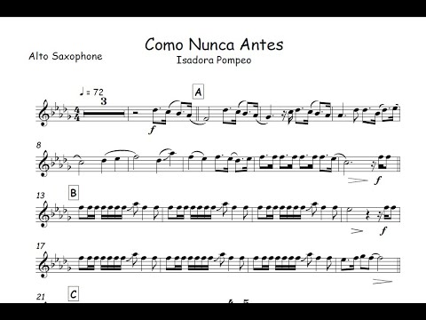 Como Nunca Antes - Isadora Pompeo🎺Partitura Trompete, Trombone, Trompa, Violino, Viola, Cello🎼