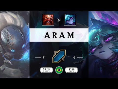 ARAM Match: Gragas vs Vex - BR server Patch 25.24