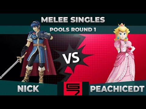 Nick vs PeachIcedT - Melee Singles: Pools R1 Winners Semifinals - Genesis 7 | Marth vs Peach