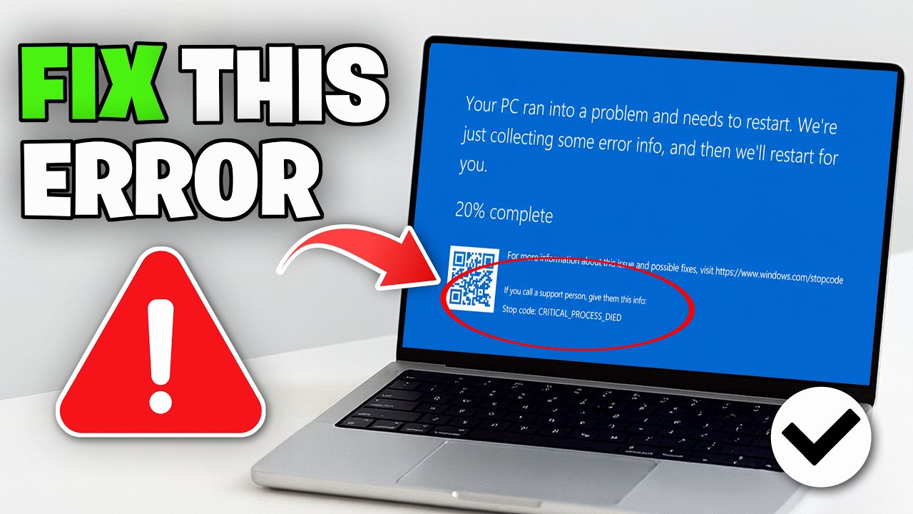*NEW UPDATED*How To Fix Blue Screen Critical Process Died in Windows 11/10/8/7 - 2026✅
