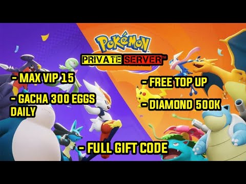 POKEMON TURNBASED PRIVATE SERVER PART#1 - DIAMOND 500K - MAX VIP - FREE TOP UP