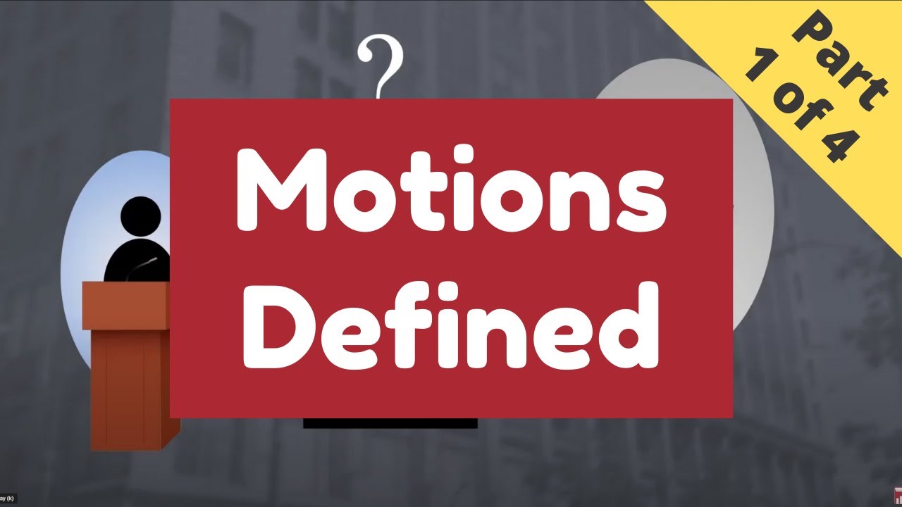 What's a Motion?