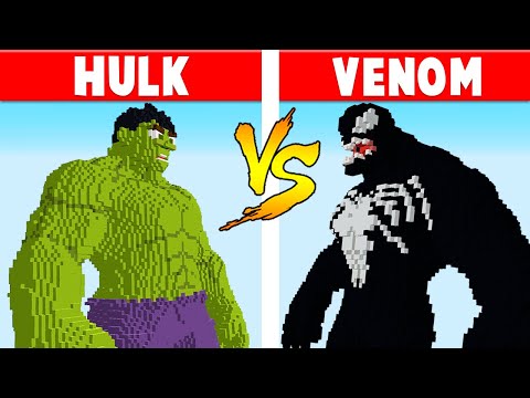 Insane Showdown: Hulk vs Venom - Epic Minecraft Battle!