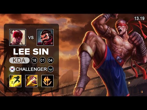 Lee Sin vs Graves Jungle - KR Challenger - Patch 13.19 Season 13