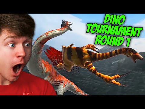 Reacting to SEASON 2 of GIANT DINOSAUR TOURNAMENT! (Round 1)