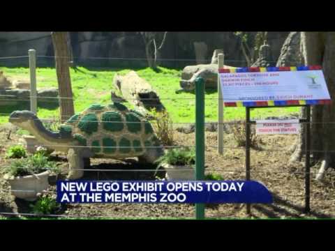 On location with new Lego Exhibit at the Memphis Zoo!
