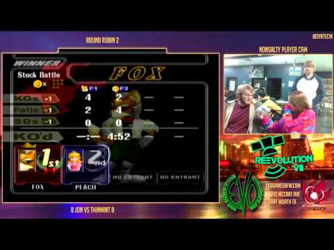 ReEvo8:Thinmint(Peach) vs Jon(Fox)