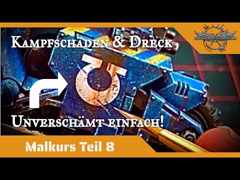 Streaking Grime und Schwammtupfen - Grim Dark leicht gemacht