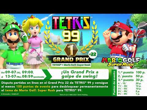TETRIS 99 x Mario Golf: Super Rush - A totally tee-rrific Grand Prix! - European version