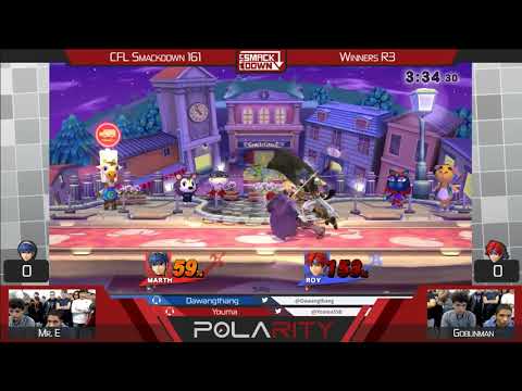 CFL Smackdown 161 WiiU - Mr. E (Marth) vs Goblinman (Roy) - Winners R3