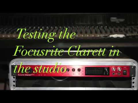 Focusrite Clarett in the studio