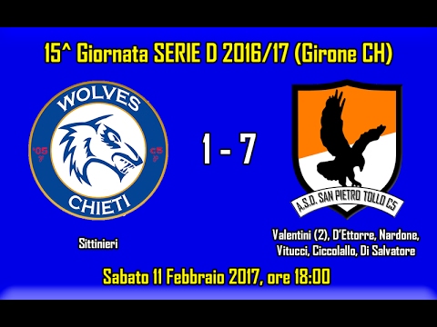 WOLVES CHIETI C5 1 - 7 SAN PIETRO TOLLO C5 (15^ Giornata Serie D)