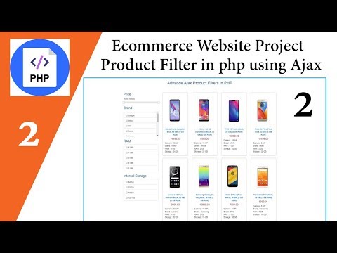 Ecommerce Website Project | Source Code | Product Filter in php using Ajax | Part 2 