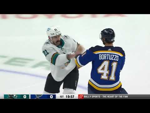 NHL Fight - Sharks @ Blues - Middleton vs Bortuzzo - 18/11/2021