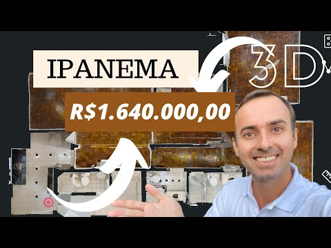 VISITA VIRTUAL 3D. Incrível apartamento em Ipanema | Saddock de Sá | Rio de Janeiro.