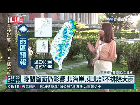 首波東北風報到 華視生活氣象報你知!