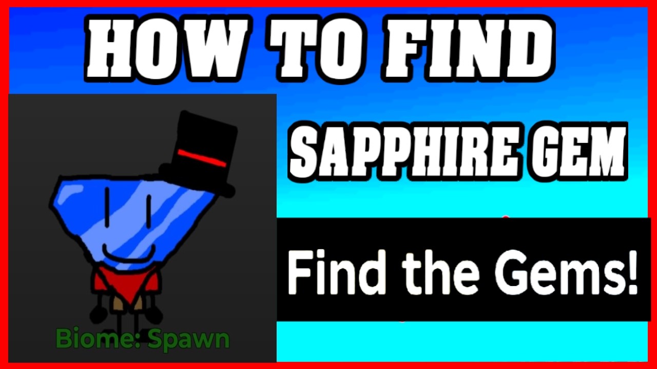How To Find SAPPHIRE GEM in Find The Gems Walkthrough 💎 -Roblox-