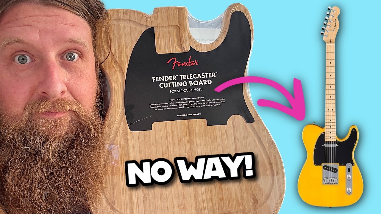 $32 For A Genuine Fender! Turning A Cutting Board into a Telecaster - YouTube