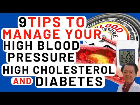 8 Tips to Manage your High Blood Pressure, Cholesterol and Diabetes