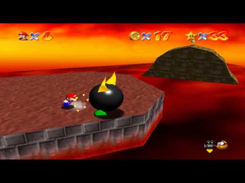 Let's Play Super Mario 64 Part 14 - Von Bullys und Vulkanen