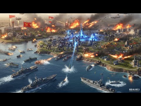 Command & Conquer: Red Alert 3 — Epic 3v3 Warfare Gameplay!