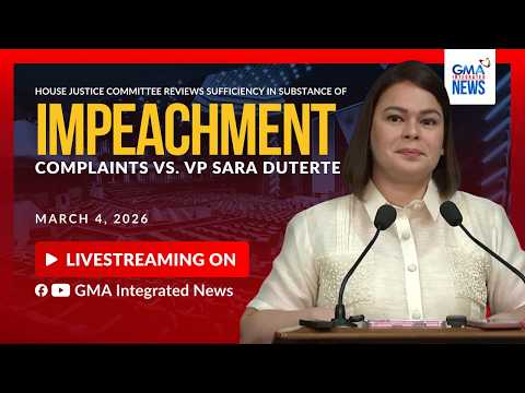 LIVE - House panel votes on sufficiency in substance of impeachment... | GMA Integrated News