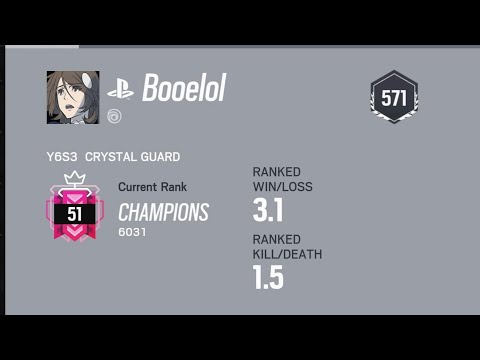 How a LEVEL 570 TOP CHAMPION Plays Ranked PS5 Operation Crystal Guard - Rainbow Six Siege