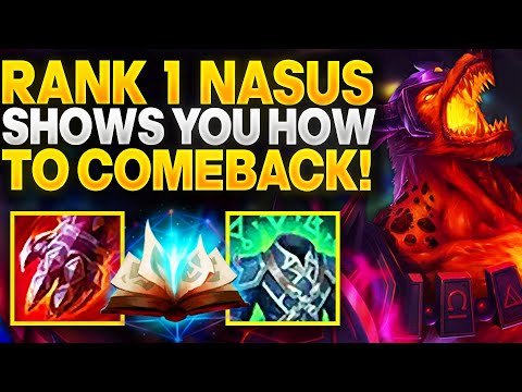 How to comeback from a losing lane. Rank 1 Nasus vs Wukong | Carnarius | League of Legends